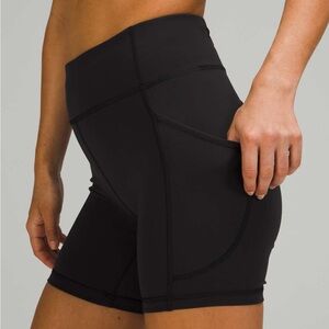 Lululemon Invigorate High-Rise Short 6” Black Size 6